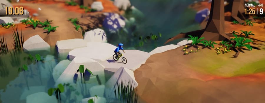 自転車を使って美しいポリゴン風の自然を駆け巡る Lonely Mountains Downhill を紹介 Steamあしあと